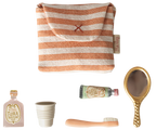 Coral Stripe Mouse Toothbrush Set