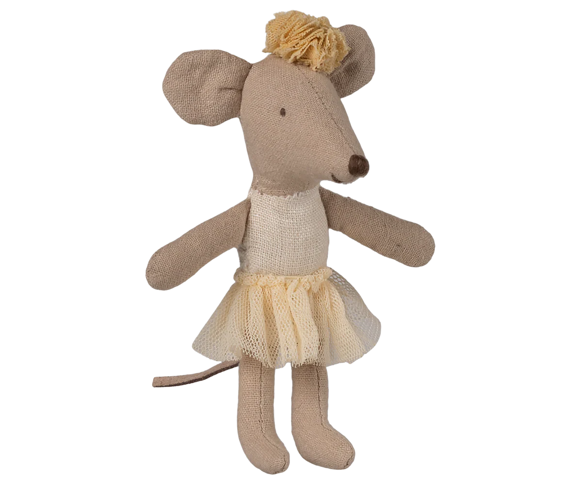 Pre-Order: Off White Little Sister Ballerina Mouse {Expected Mid April}