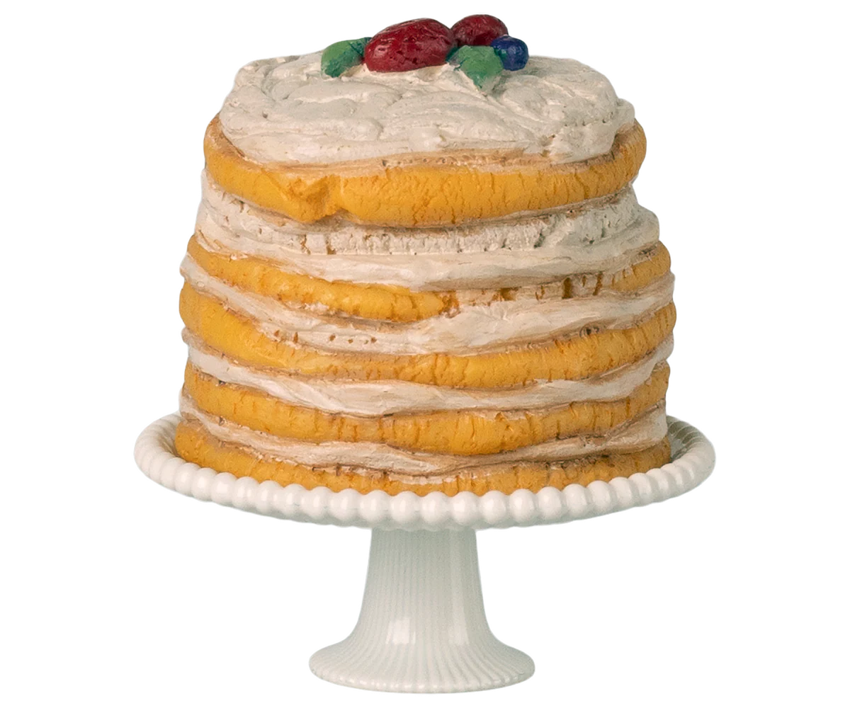 Off White Party Cake & Stand