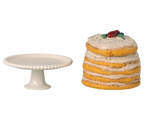 Off White Party Cake & Stand