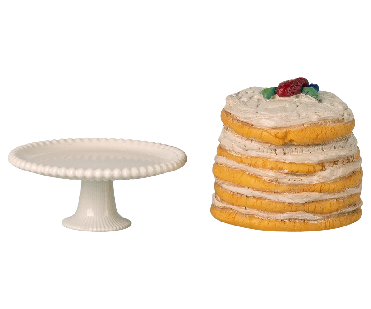 Off White Party Cake & Stand