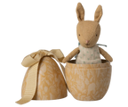 Small Cream Yellow Micro Rabbit Easter Egg