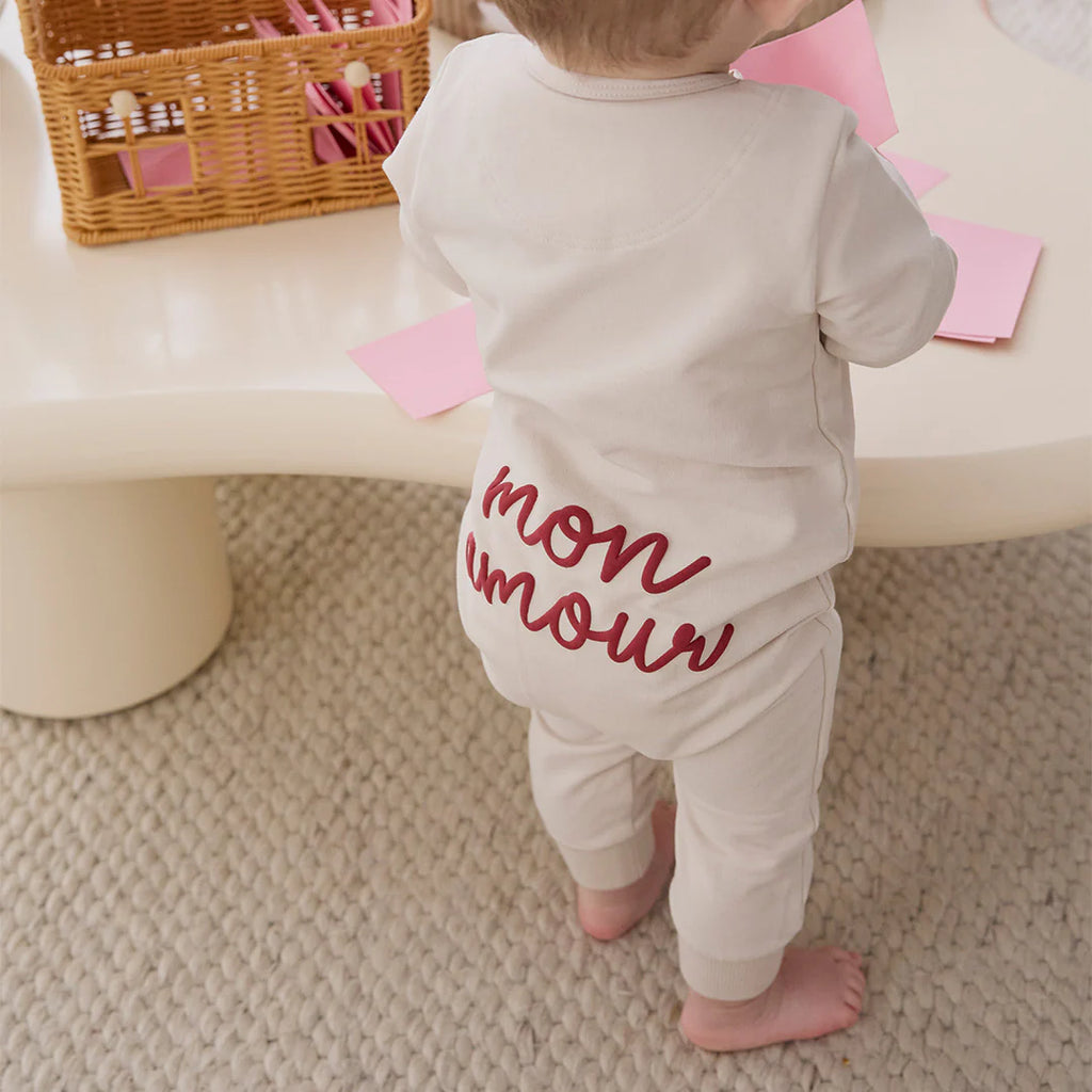 Mon Amour Beige Romper
