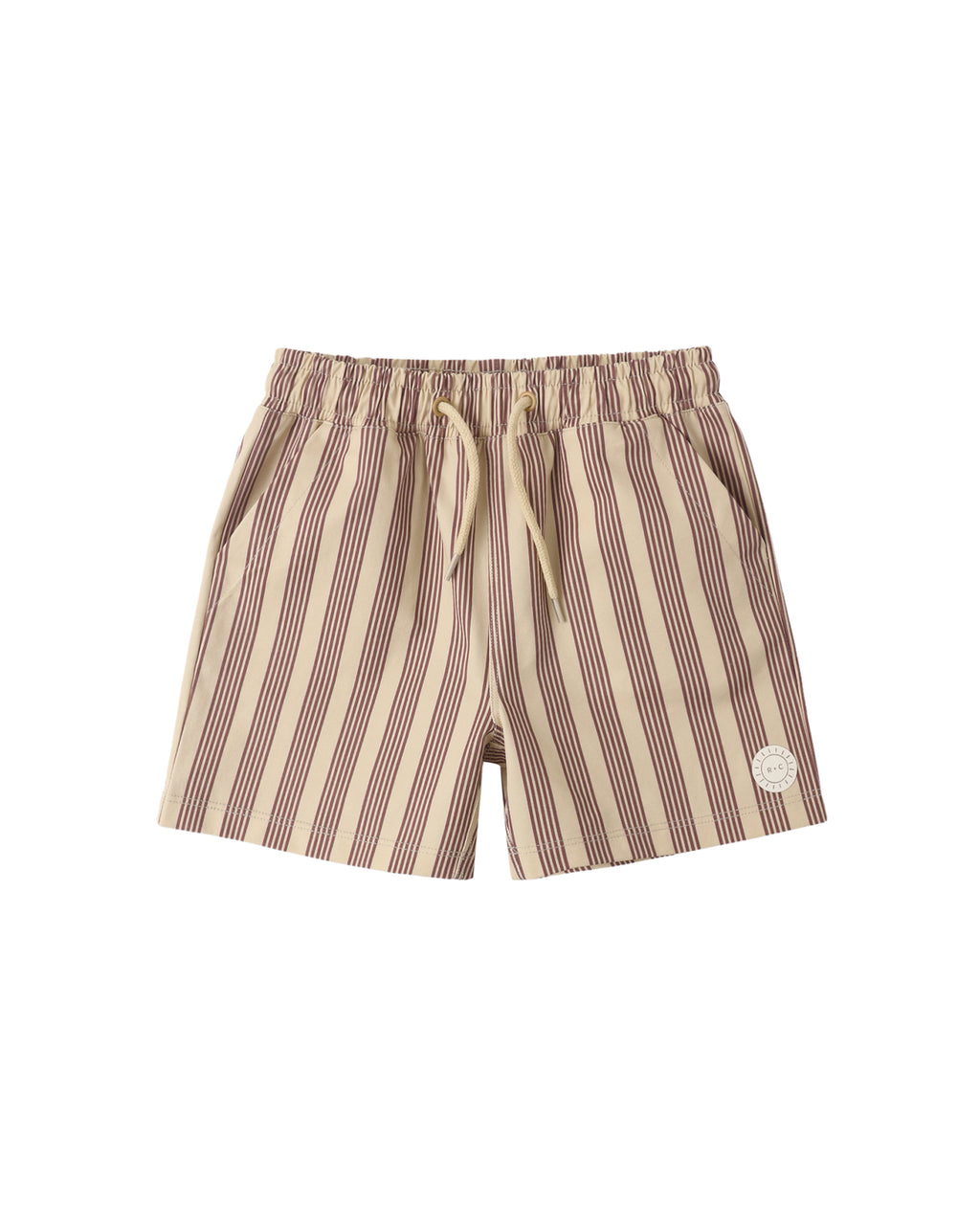 Brown Butterscotch Stripe Boardshort