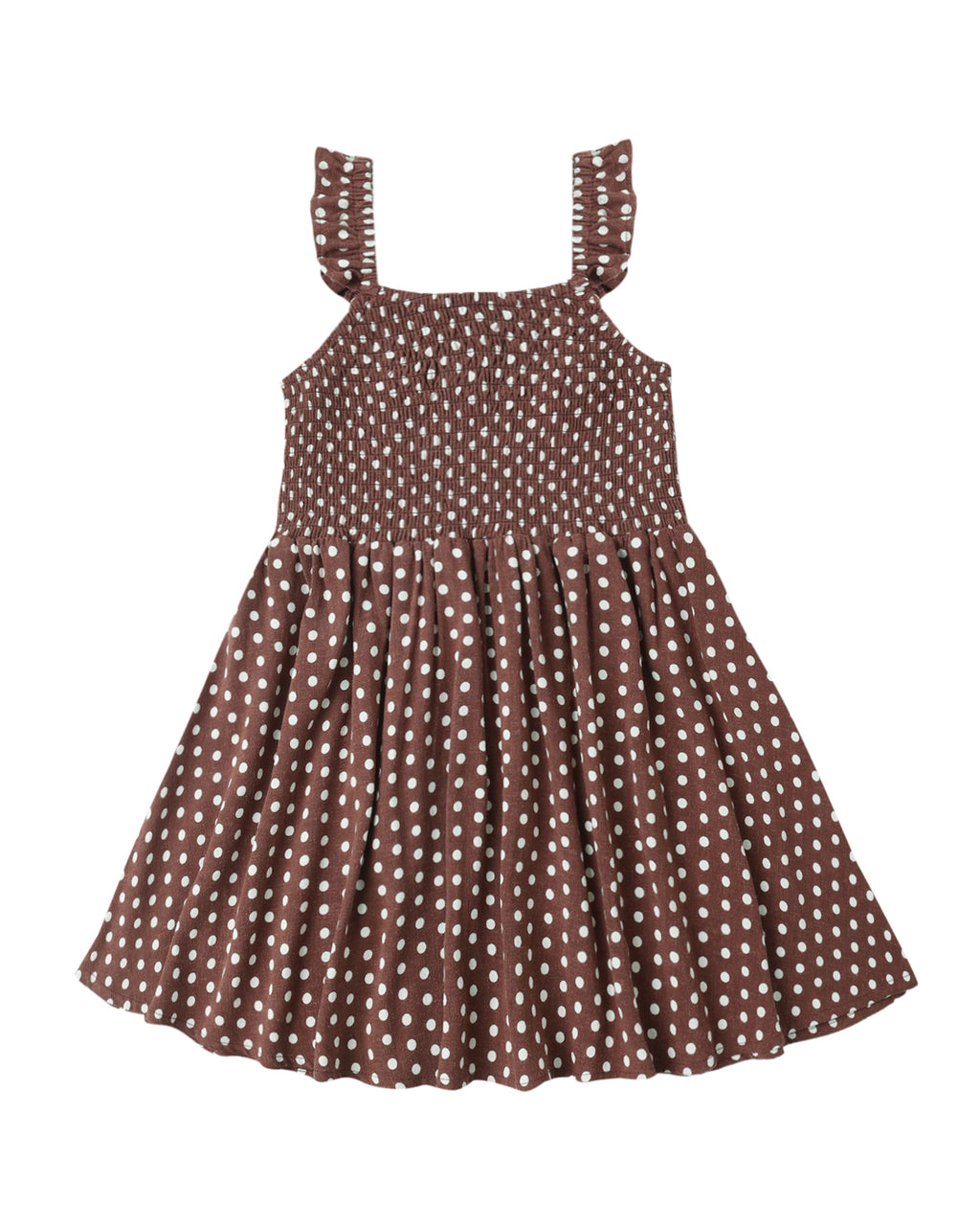 Chocolate Polka Dot Lainey Dress