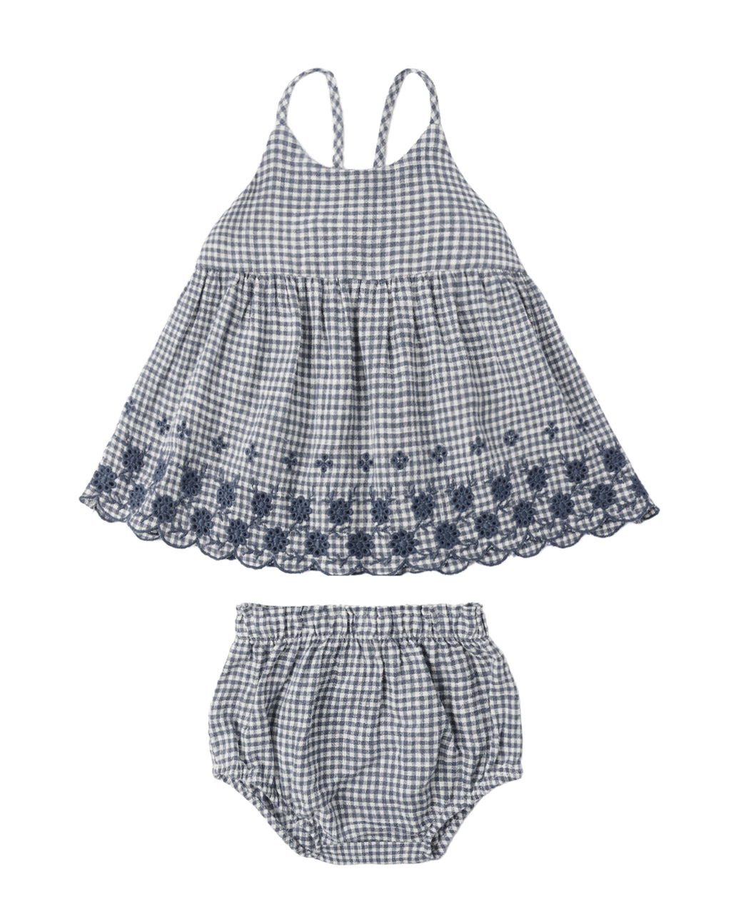Marine Gingham Zenni Set