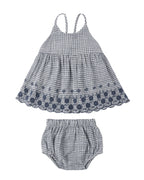 Marine Gingham Zenni Set