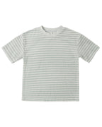 Seafoam Stripe Terry Relaxed Tee