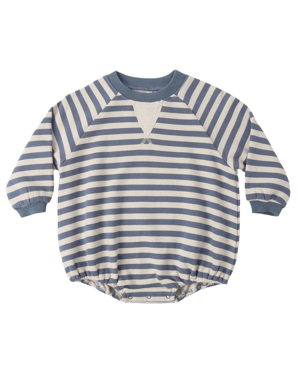 Marine Stripe Crewneck Romper
