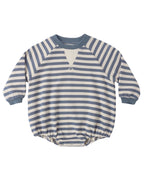 Marine Stripe Crewneck Romper