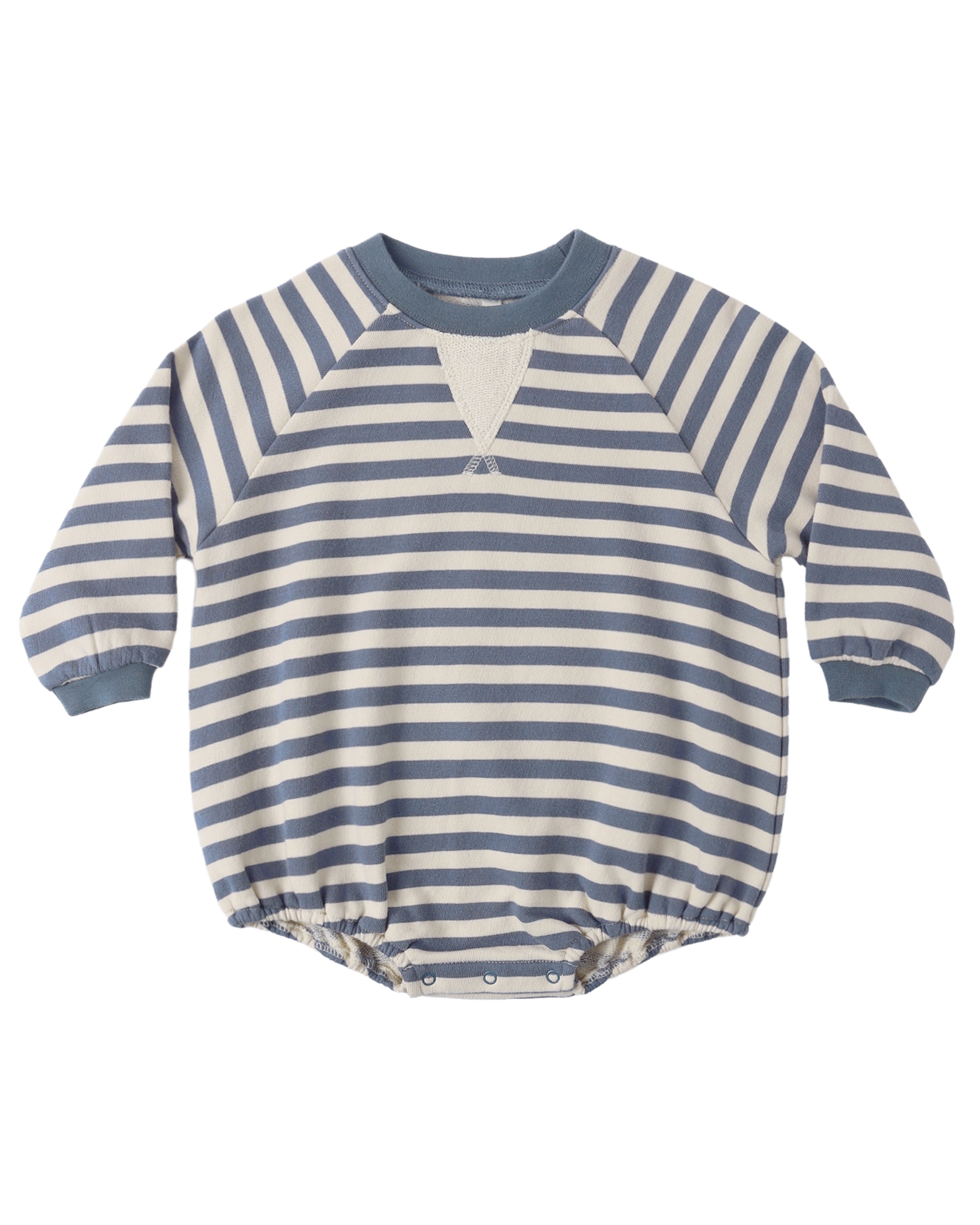 Marine Stripe Crewneck Romper