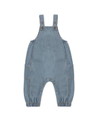 Washed Blue Cargo Baby Overall
