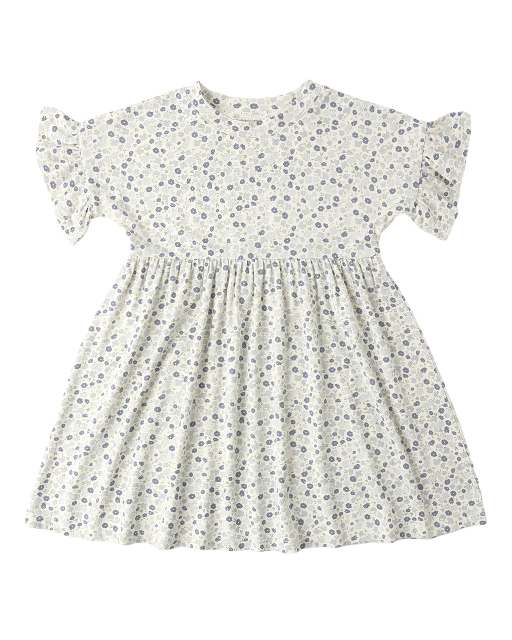 Blue Ditsy Babydoll Dress
