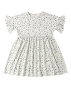 Blue Ditsy Babydoll Dress