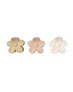 Butterscotch, Blush & Ivory Flower Clip Set