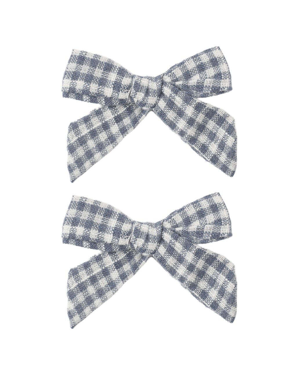 Marine Gingham Bows (set of 2)