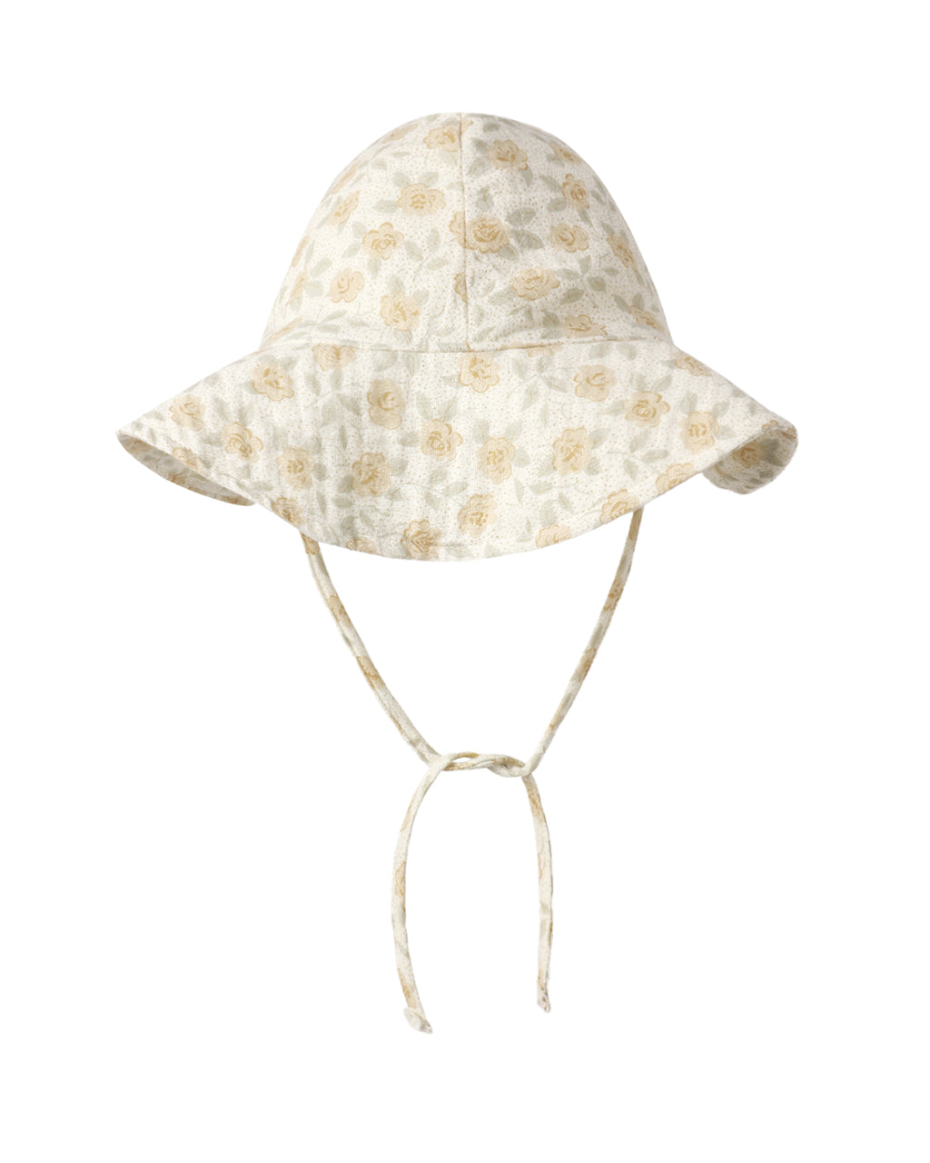 Yellow Floral Floppy Sun Hat