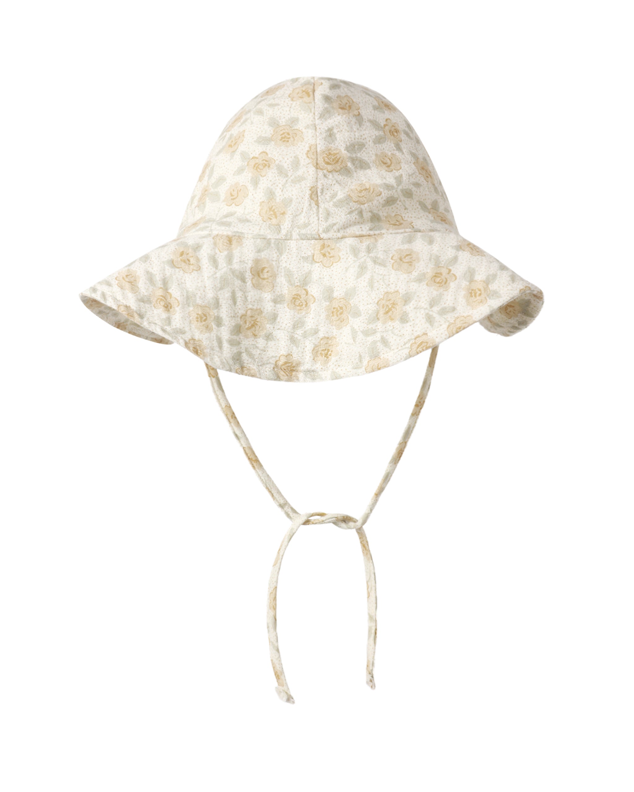 Yellow Floral Floppy Sun Hat