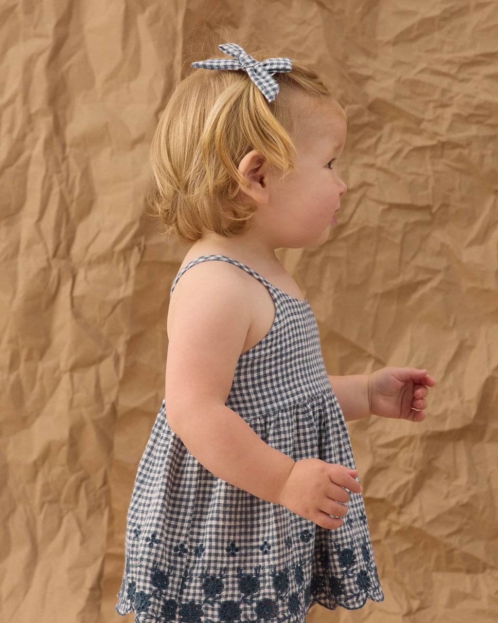 Marine Gingham Bows (set of 2)
