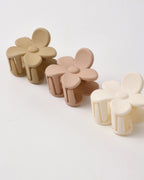 Butterscotch, Blush & Ivory Flower Clip Set