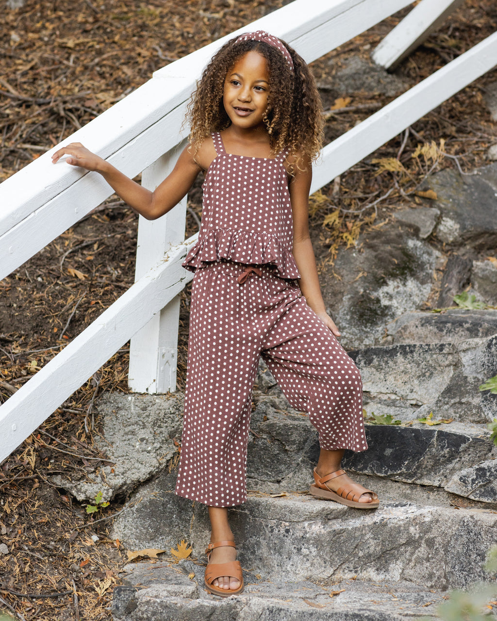 Chocolate Polka Dot Kayli Set