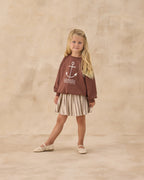 Brown Stripe Sasha Skort