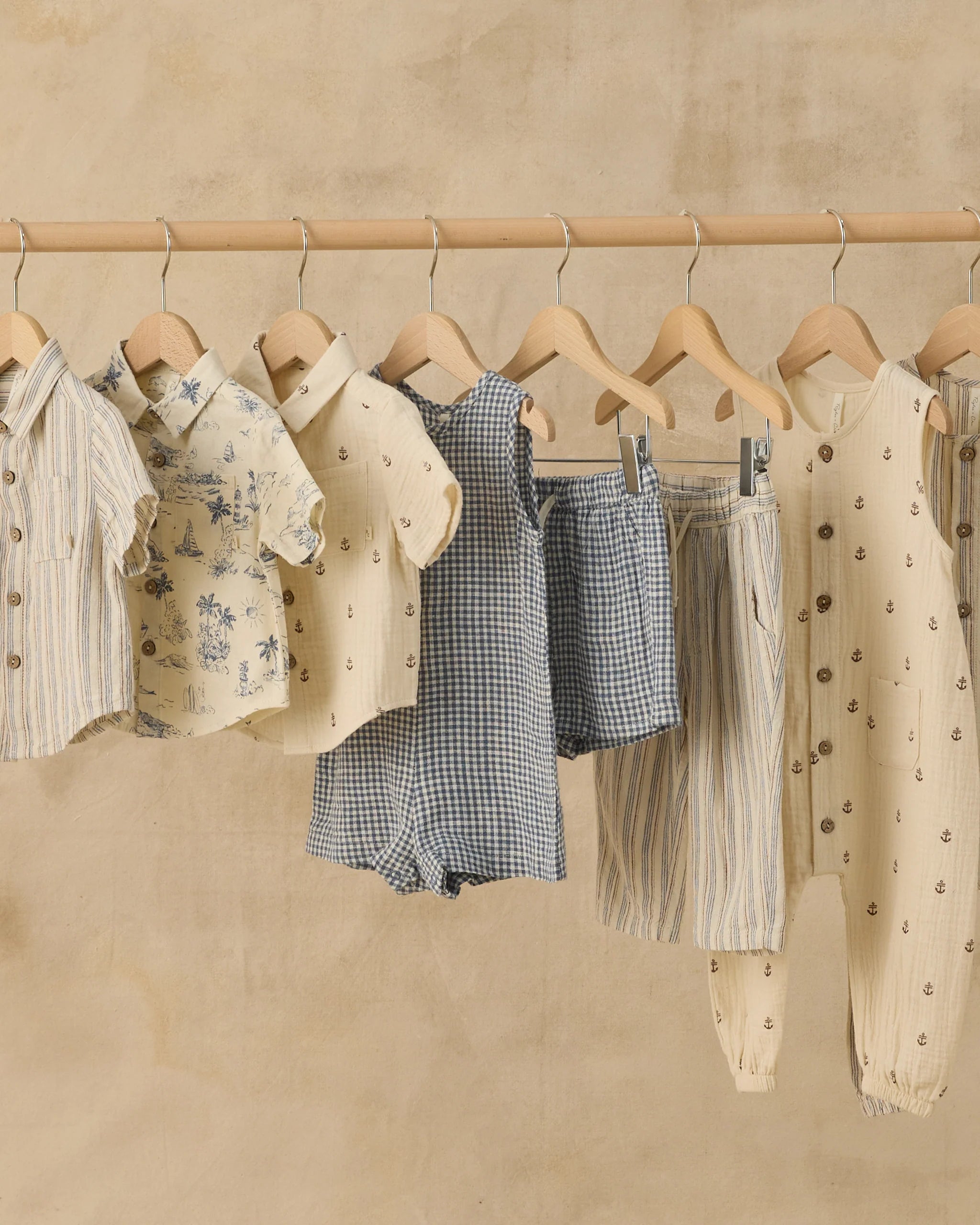 Marine Gingham Maverick Romper