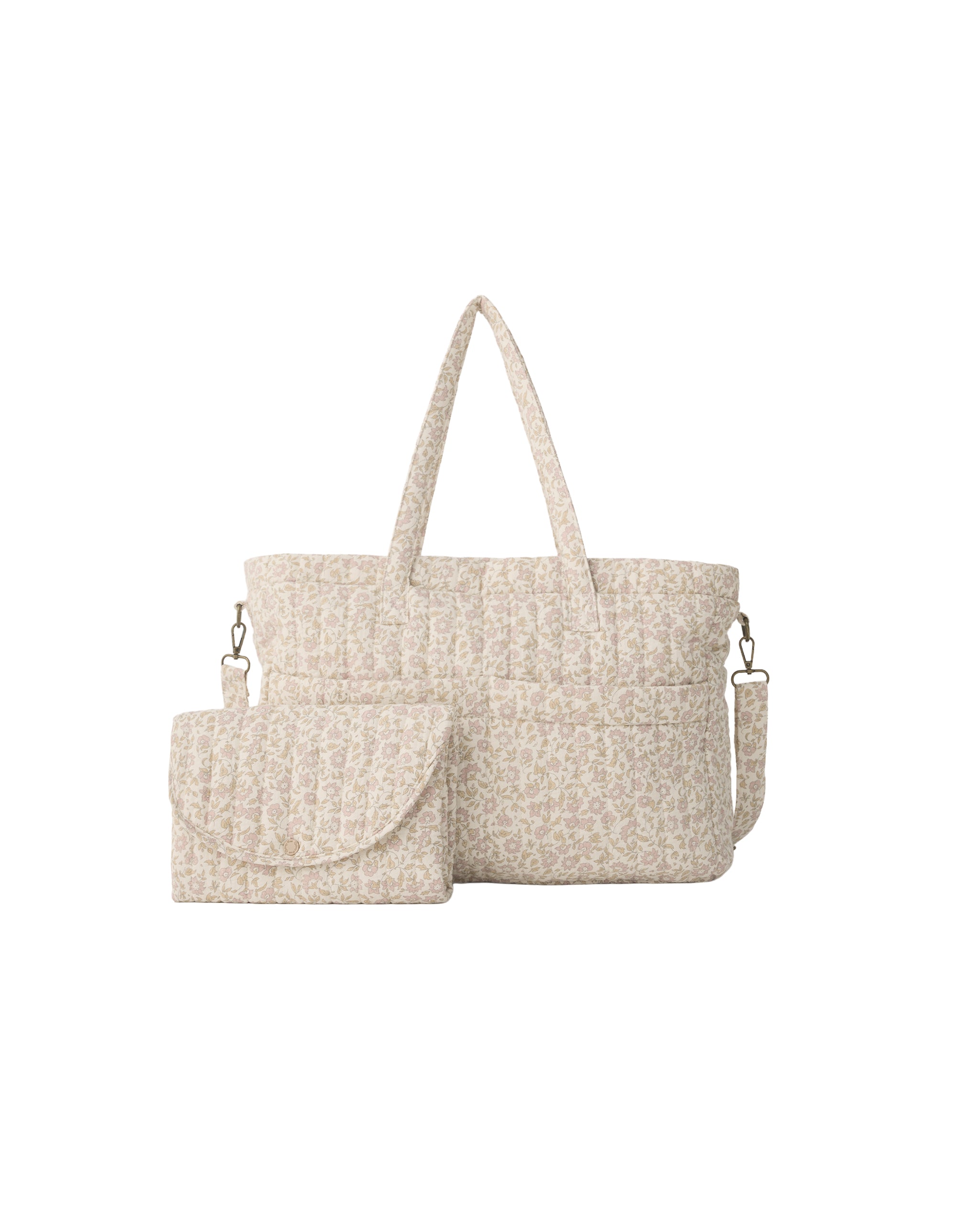Wildflower Woven Diaper Bag & Changing Pad Set