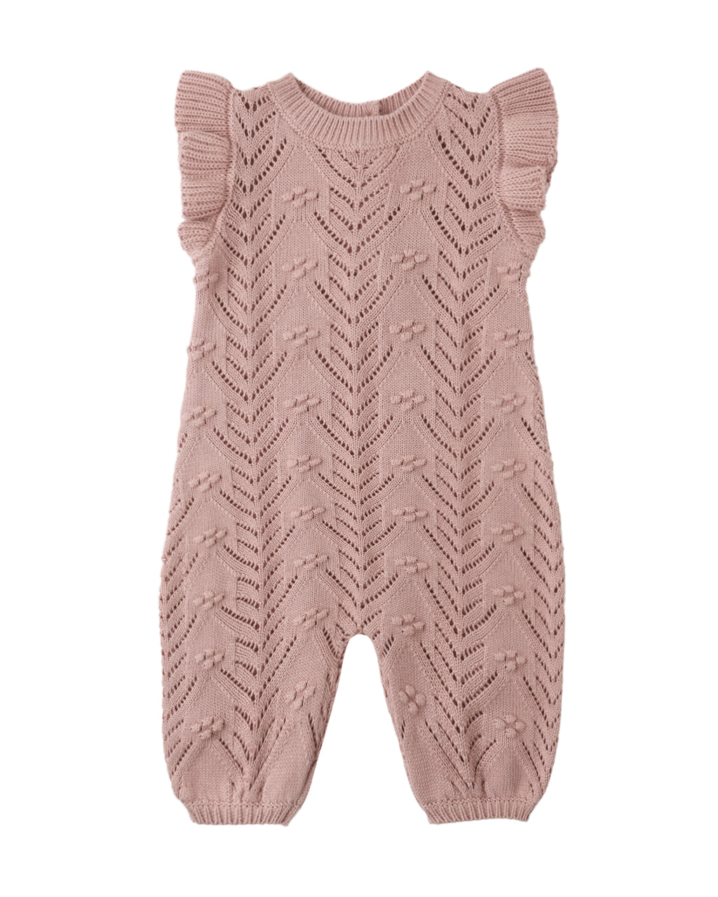 Mauve Mira Knit Romper