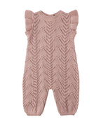 Mauve Mira Knit Romper