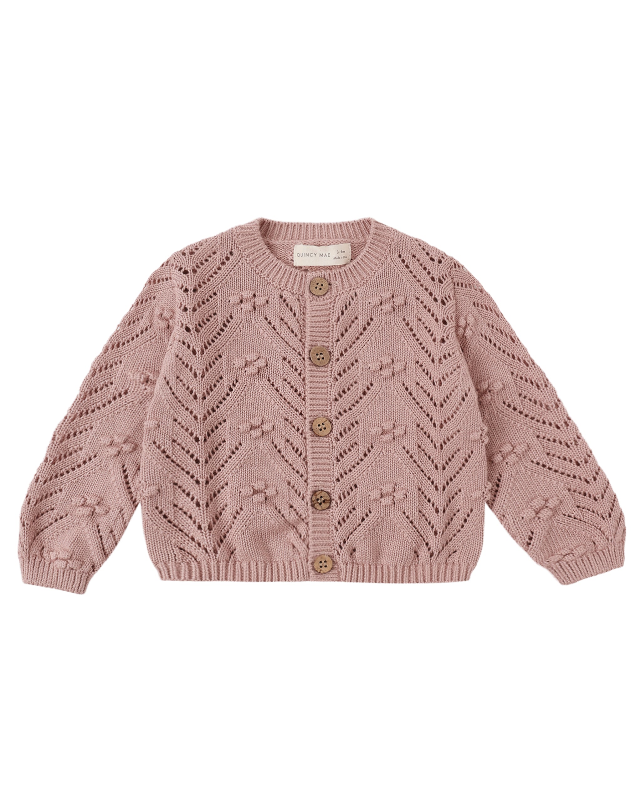 Mauve Knit Cardigan