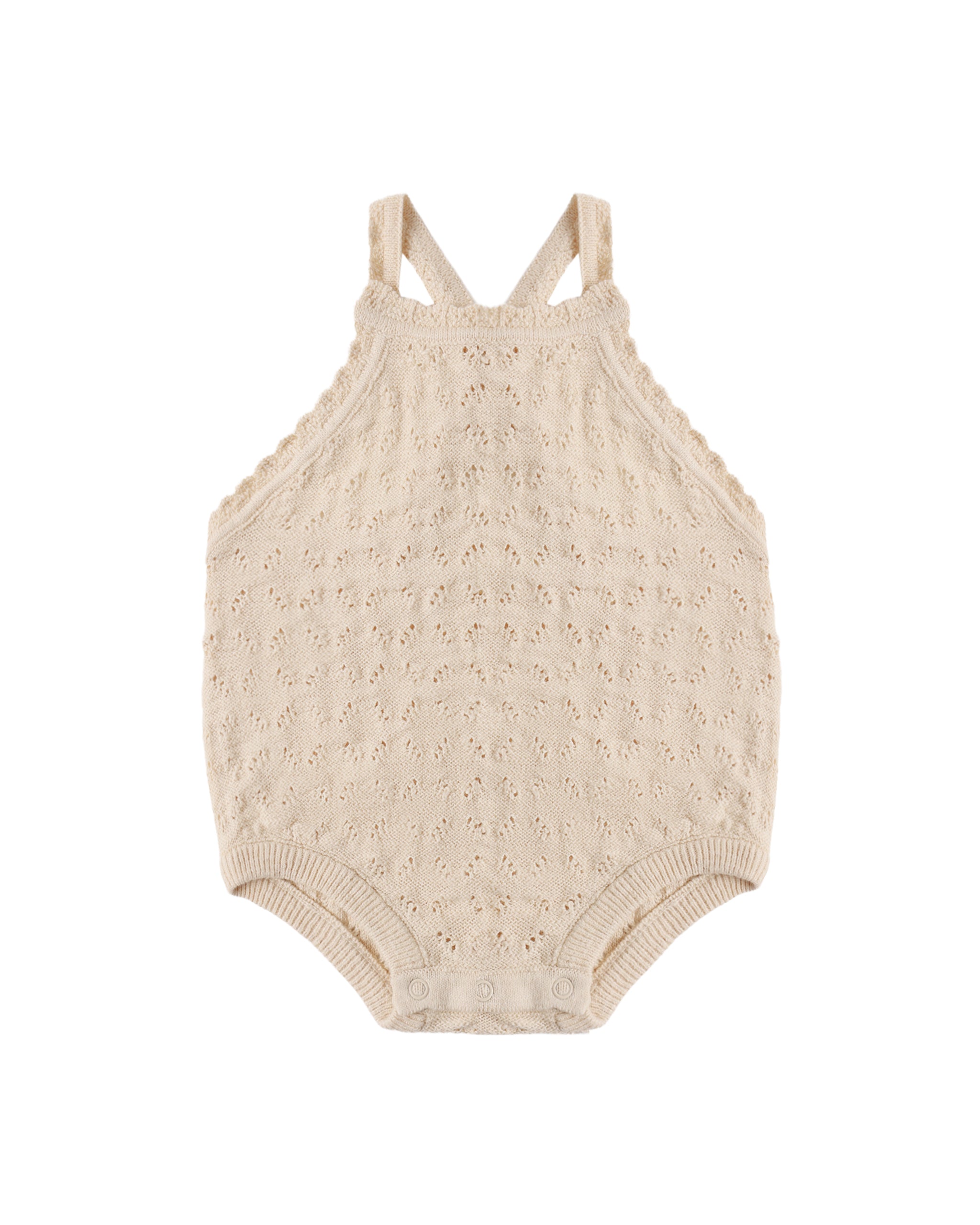 Ecru Annie Knit Romper