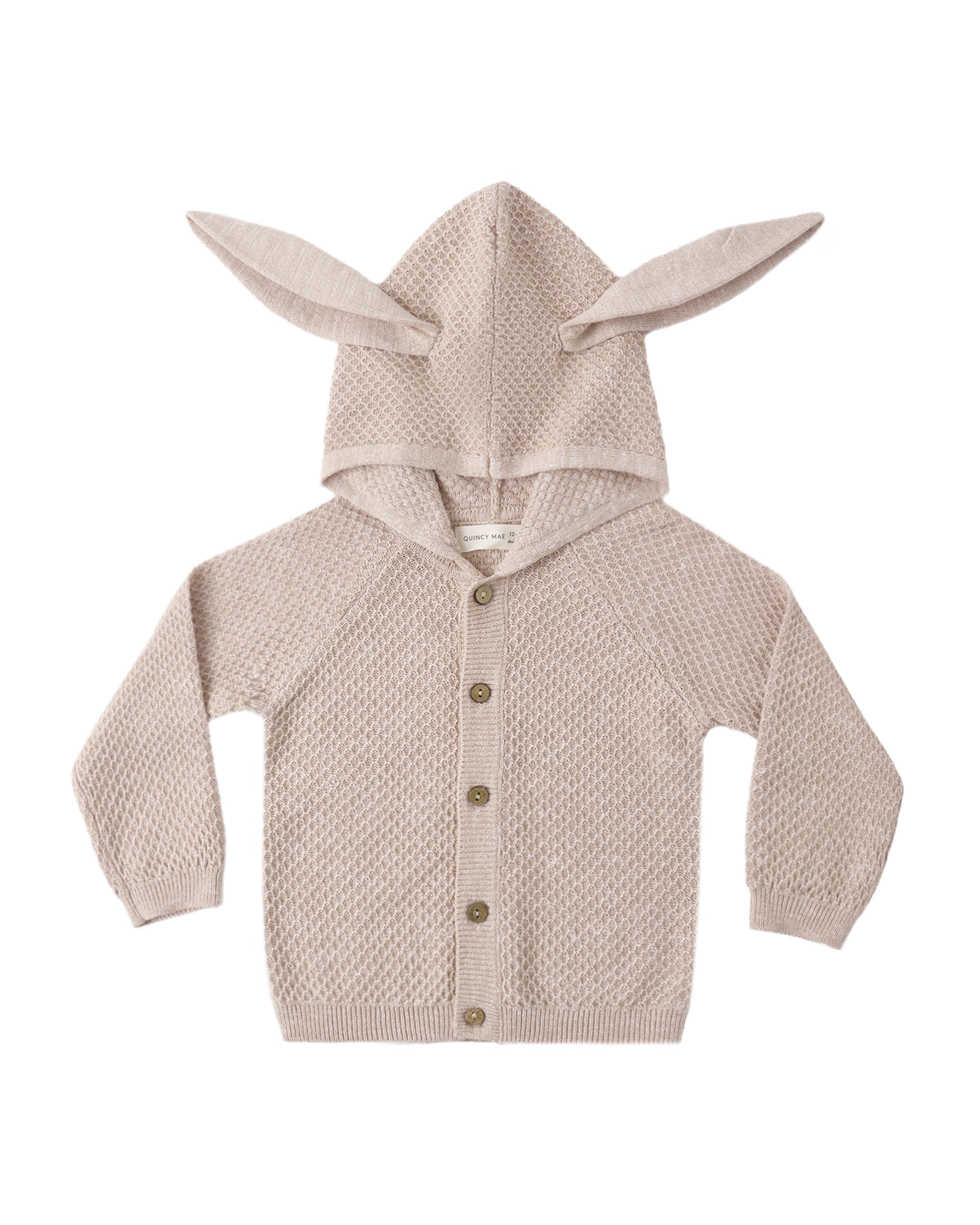 Heathered Latte Bunny Knit Sweater