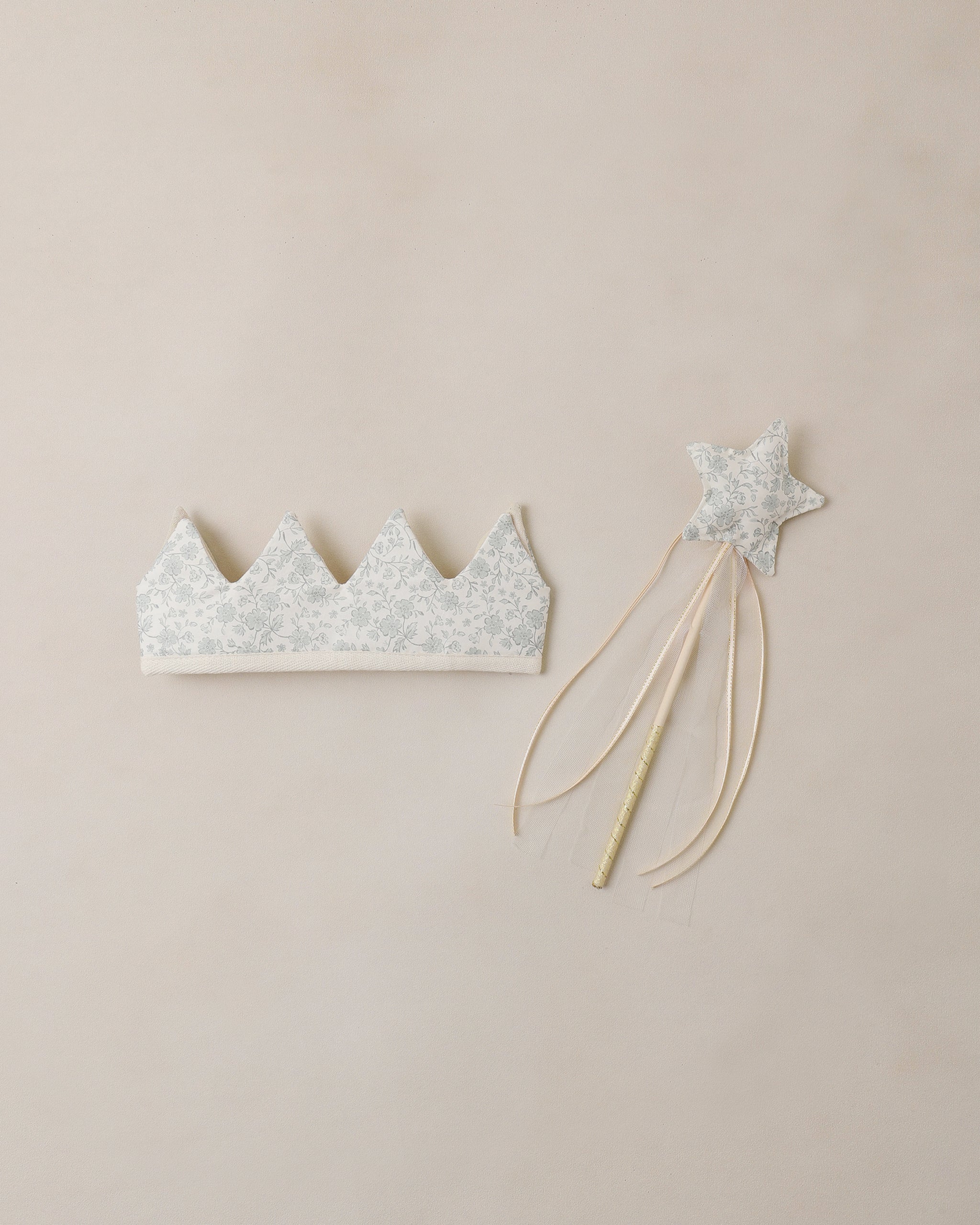 Sky Floral Crown & Wand