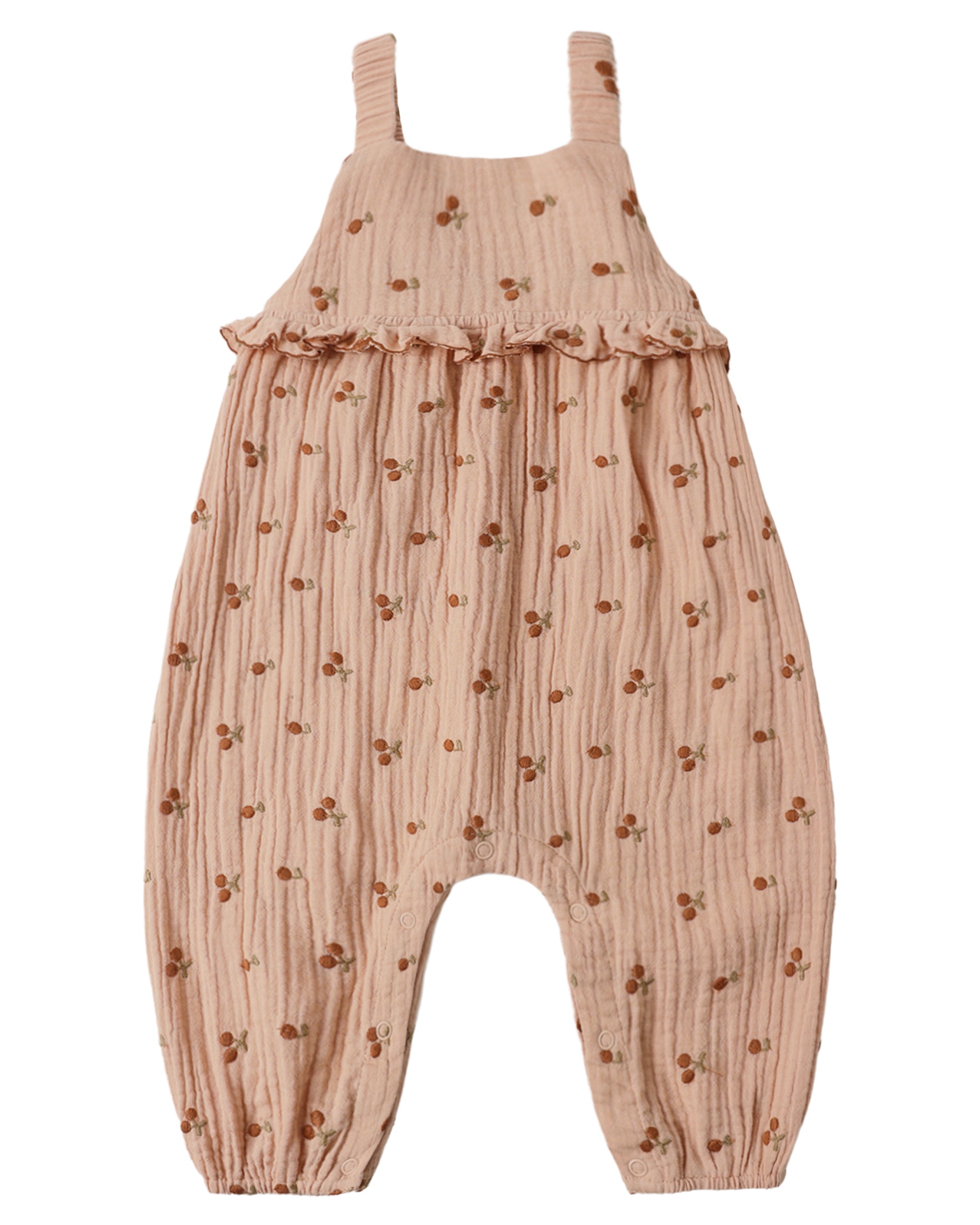 Cherry Embroidery Kinsley Romper
