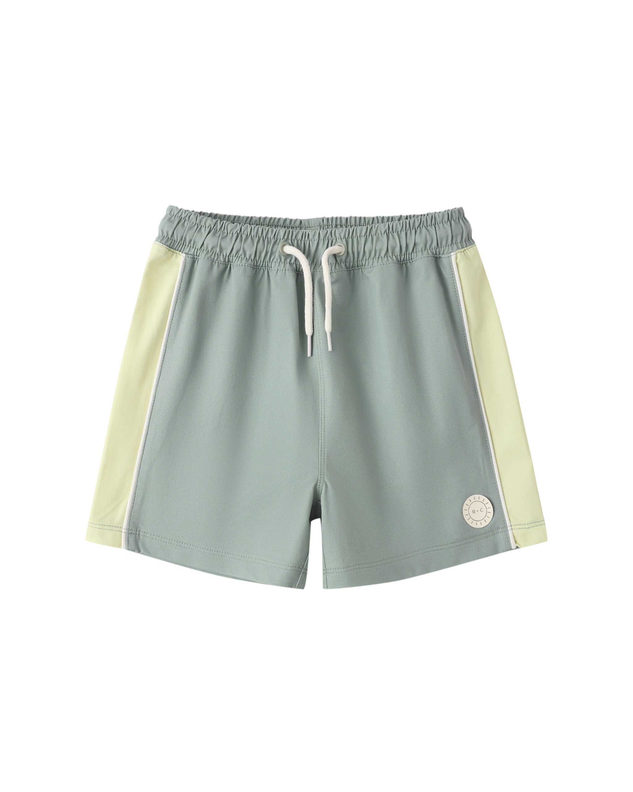 Sea Green Paneled Boardshort