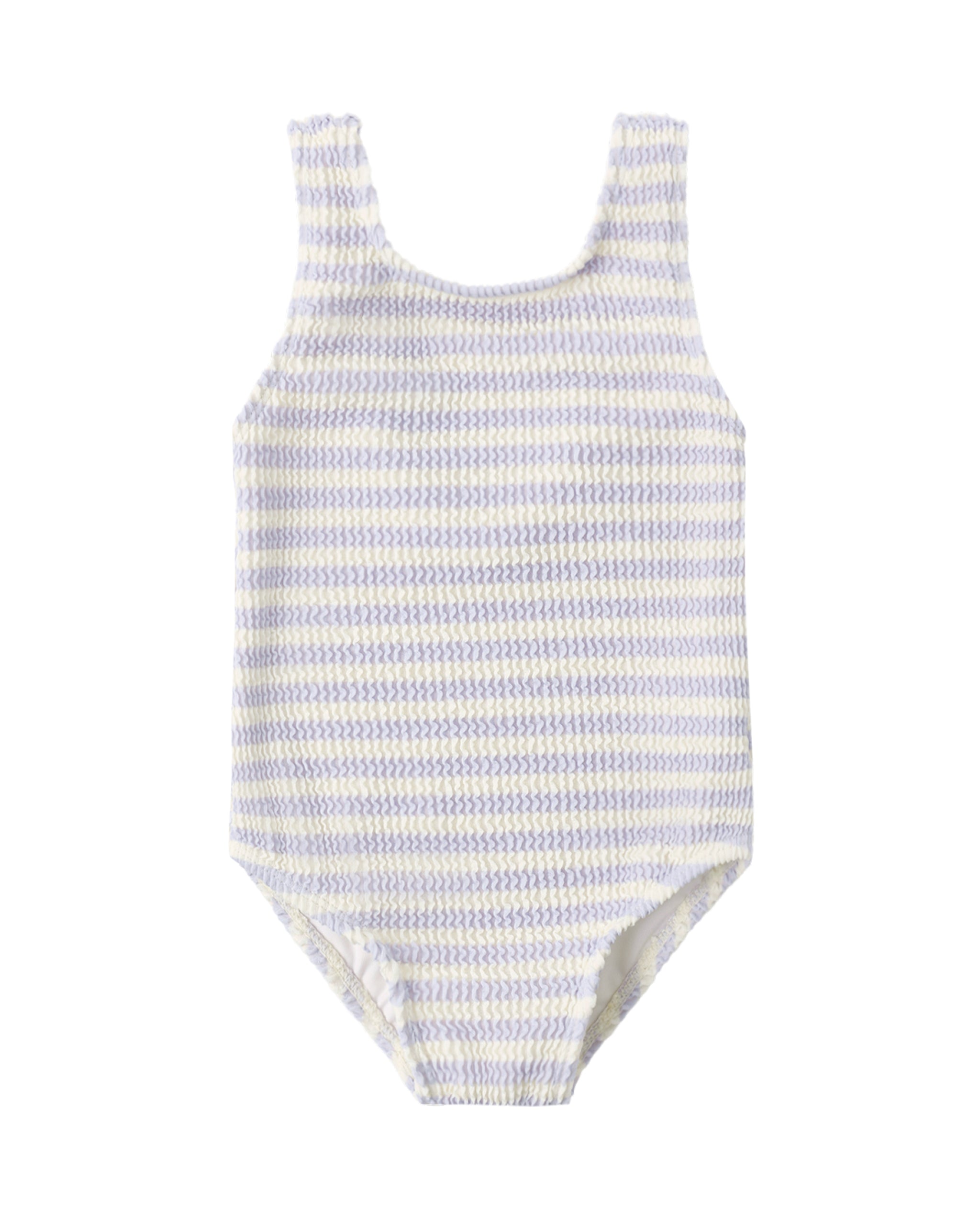Periwinkle Stripe Moxie One-Piece
