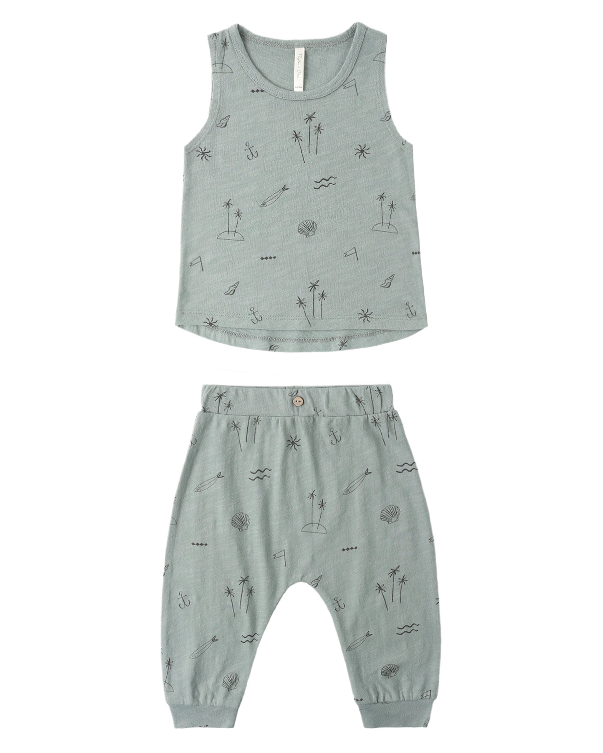 Coastal Tank & Slouch Pant Set