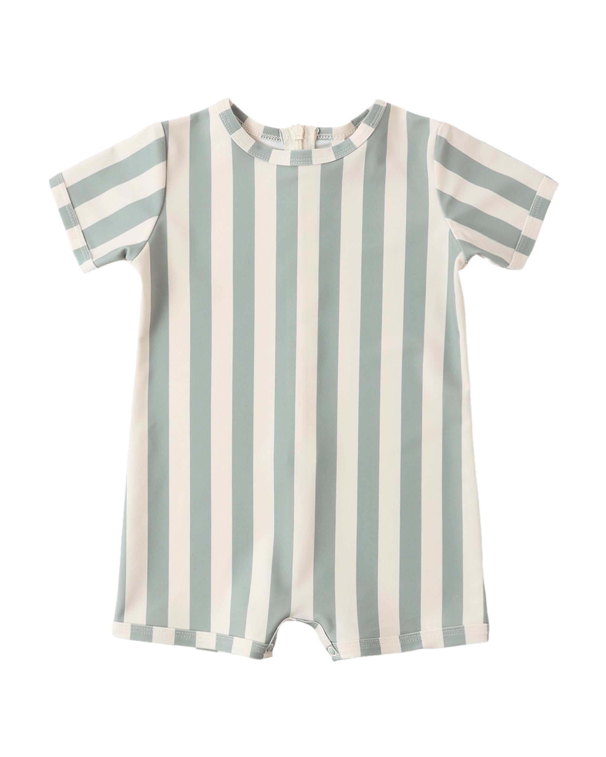Green Stripe Shorty One Piece
