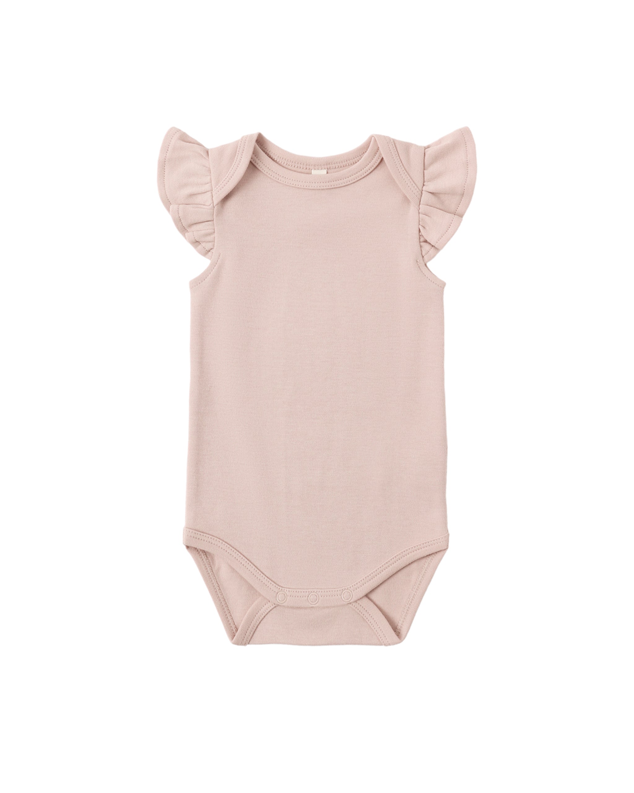 Blush Flutter Sleeve Bodysuit