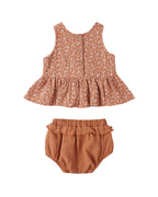 Poppy Floral Peplum Set
