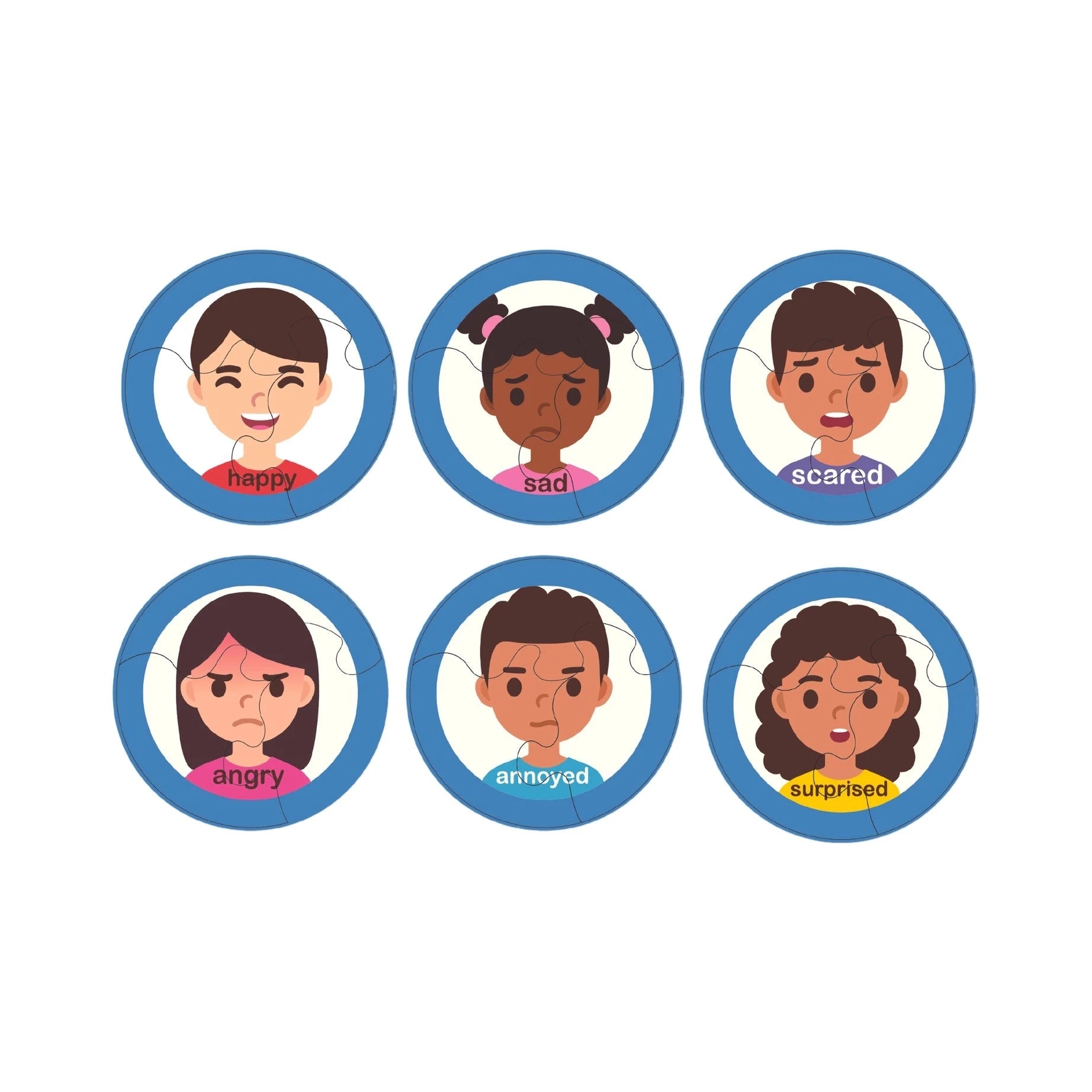 Emotions Puzzles (6 pack)