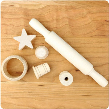 Wooden Play Dough Accessory Set