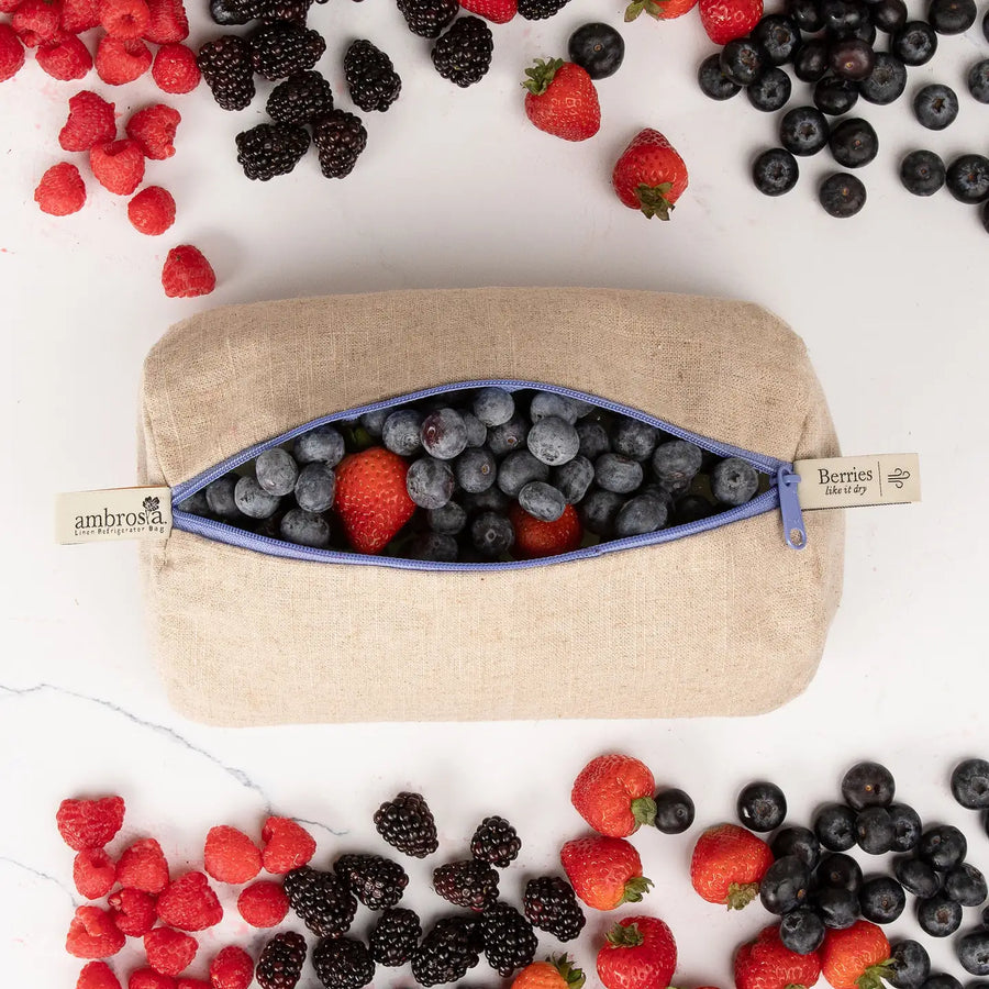 Linen Refrigerator Bag For Berries