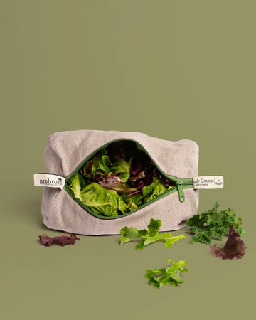 Linen Refrigerator Bag For Leafy Greens