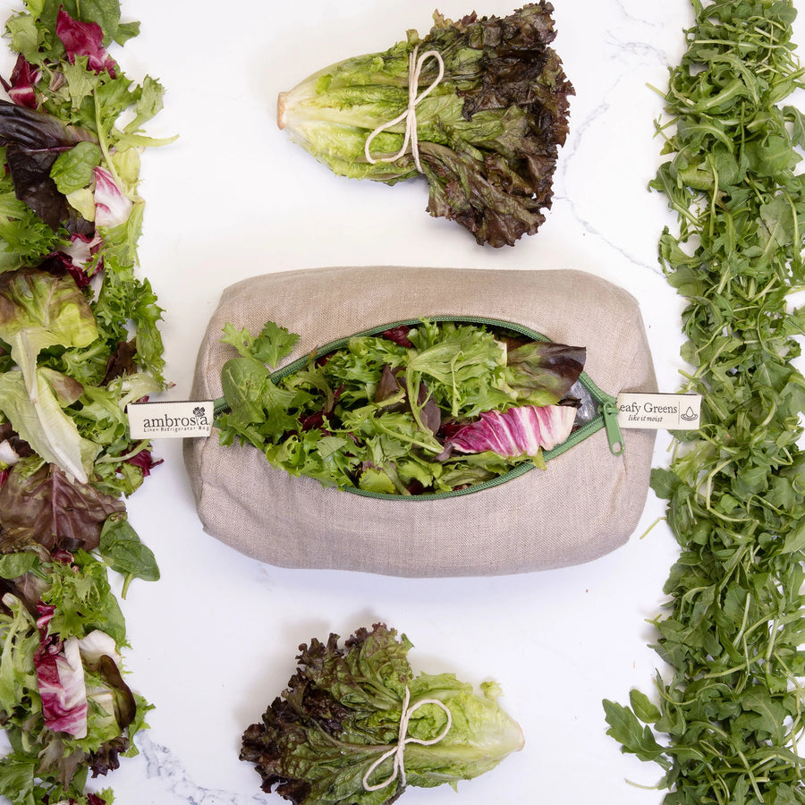 Linen Refrigerator Bag For Leafy Greens