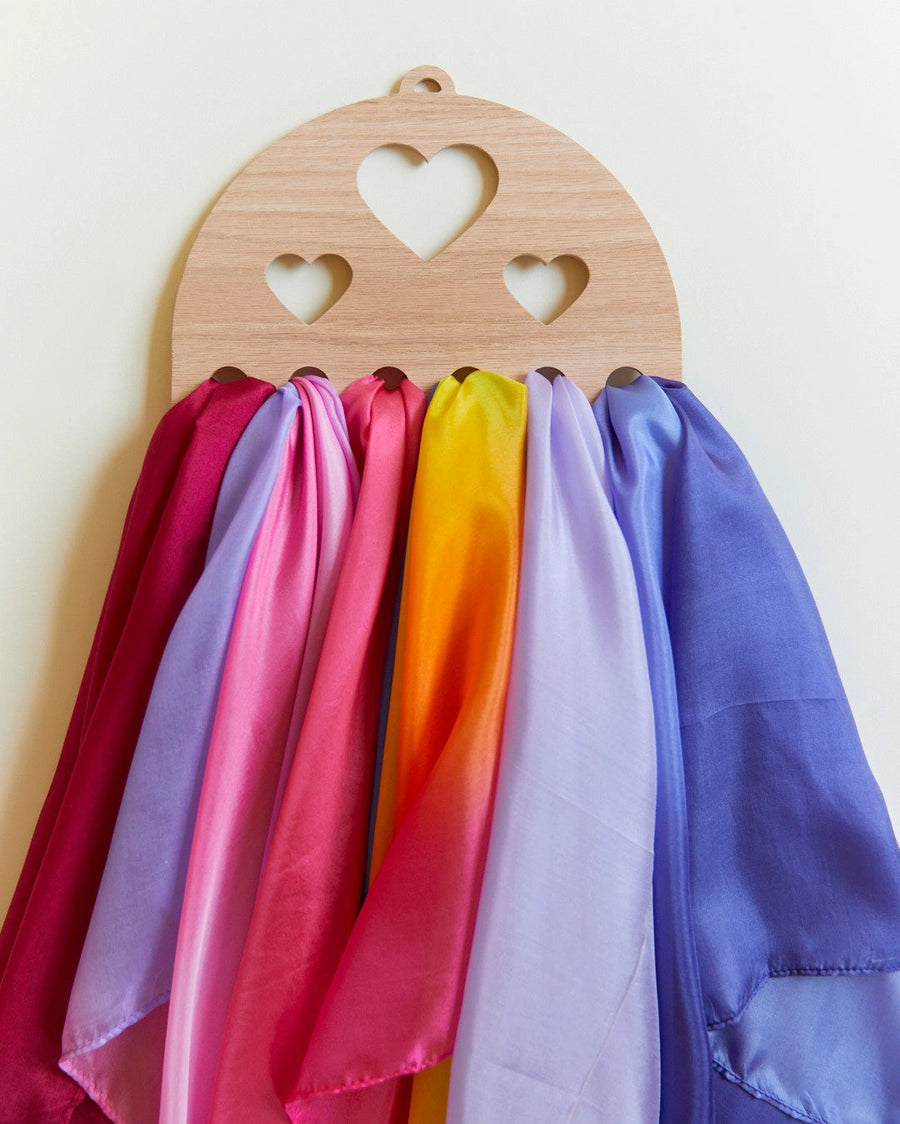 Wooden Heart Display For Playsilks