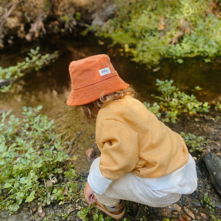 Rust Corduroy Bucket Hat