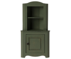Dark Green Miniature Corner Cabinet