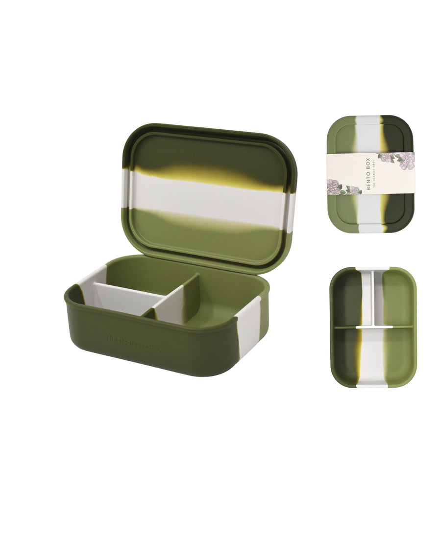 Green Tie Dye Silicone Bento Box